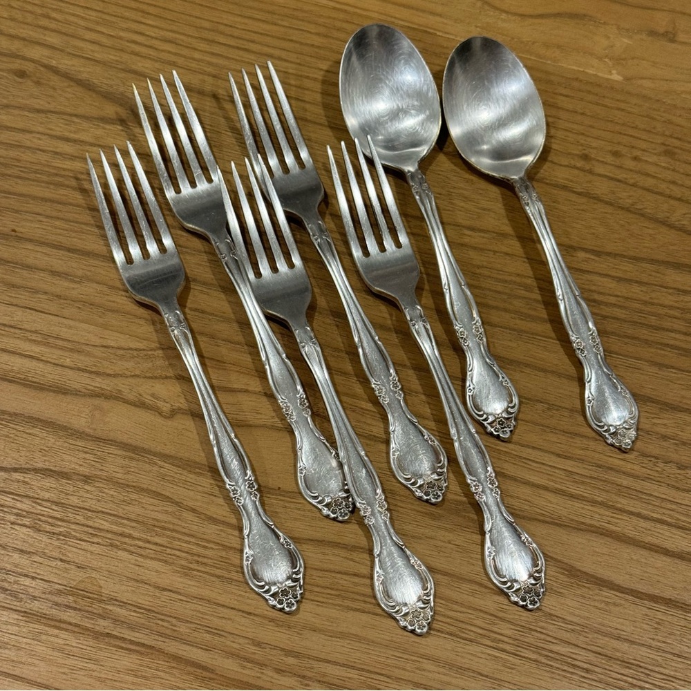 Oneida Community Affection Silverplate 1960 Flatware ( set of 7)